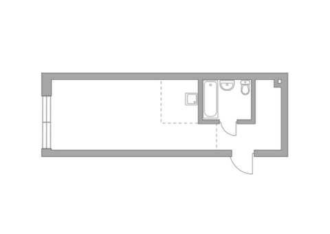 Продается 1-к. квартира, 28,7 кв.м. в ЖК 'HighWay'