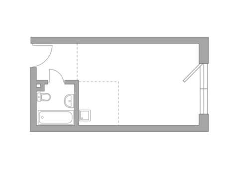 Продается 1-к. квартира, 25,9 кв.м. в ЖК 'HighWay'