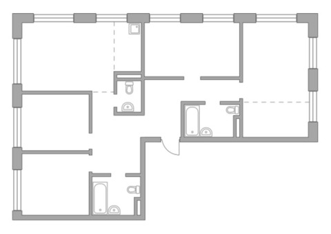 Продается 5-к. квартира, 112,21 кв.м. в ЖК 'MYPRIORITY Basmanny'