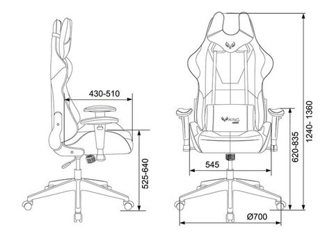 Характеристики кресло игровое ZOMBIE VIKING 5 AERO, на колесиках, эко.кожа, красный/черный [viking 5 aero red]