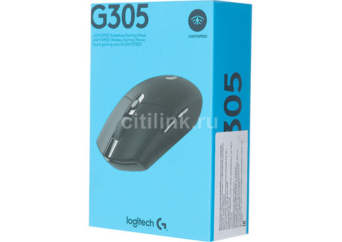 Характеристики мышь Logitech G305 Lightspeed, игровая, оптическая, беспроводная, USB, черный [910-005282]