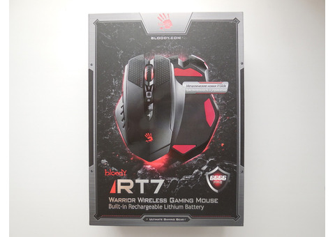 Характеристики мышь A4TECH Bloody Warrior RT7/RT70, игровая, оптическая, беспроводная, USB, черный