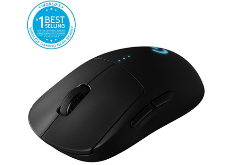 Характеристики мышь Logitech G PRO Wireless, игровая, оптическая, беспроводная, USB, черный [910-005272]