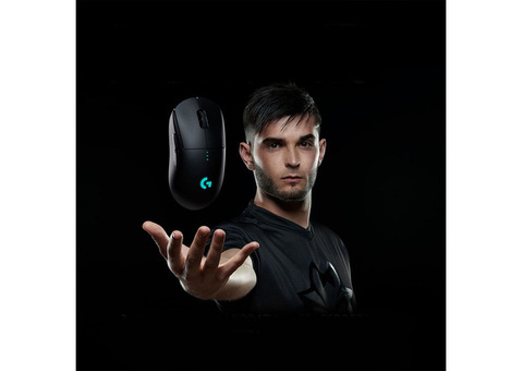 Характеристики мышь Logitech G PRO Wireless, игровая, оптическая, беспроводная, USB, черный [910-005272]