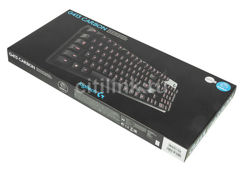 Характеристики клавиатура Logitech G413 Carbon, USB, черный [920-008309]