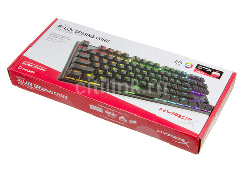 Характеристики клавиатура HYPERX Alloy Origins Core Tenkeyless, USB, черный [hx-kb7rdx-ru]