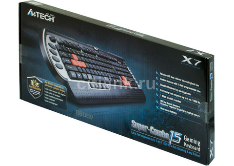 Характеристики клавиатура A4TECH G800V, USB, черный