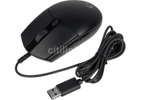 Характеристики мышь Logitech G102 LIGHTSYNC, игровая, оптическая, проводная, USB, черный [910-005823]