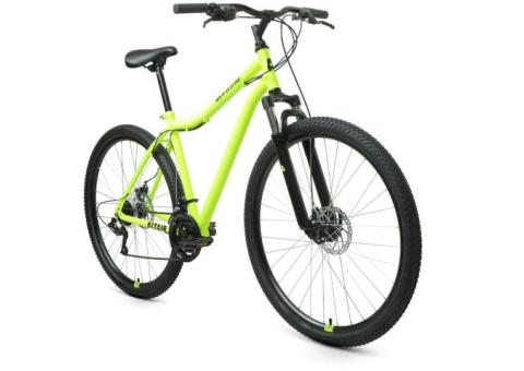 Характеристики велосипед ALTAIR Mtb Ht 29 2.0 Disc (2021), горный (взрослый), рама: 19', колеса: 29', ярко-зеленый/черный, 16.62кг [rbkt1m19g003]