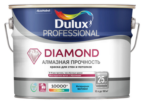 Dulux Diamond Matt / Дюлакс Даймонд Мат Краска для стен и потолков водно-дисперсионная матовая