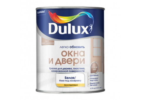 Dulux / Дюлакс Окна и двери Краска для дерева, пластика водно-дисперсионная полуматовая