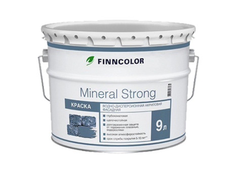 Finncolor Mineral strong / Финнколор Минерал стронг Краска для минеральных фасадов водно-дисперсионная акриловая глубокоматовая