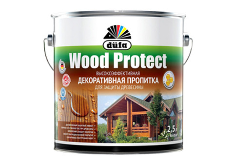 Dufa Wood Protect / Дюфа Вуд Протект Пропитка декоративная для защиты древесины