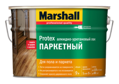 Marshall Protex / Маршалл Протекс Лак паркетный алкидно-уретановый глянцевый