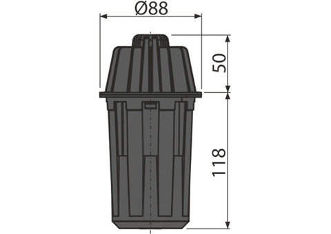 Гидрозатвор для дренажных каналов Alca Plast AVZ-P007