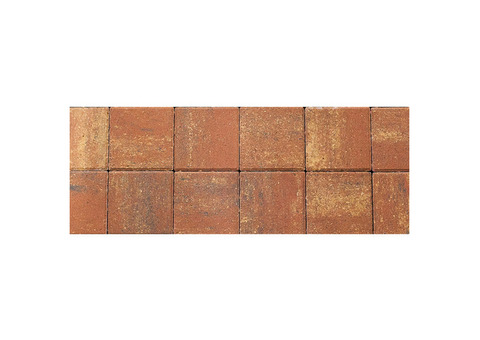 Тротуарная плитка Steingot Color Mix Terracotta №1 квадрат 200х200х60 мм