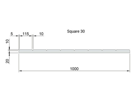 Панель звукоизоляционная Flexakustik Square-30 серый графит 1000х1000х30 мм