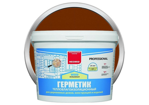 Герметик акриловый Neomid Wood Proffesional межшовный тик 3 кг