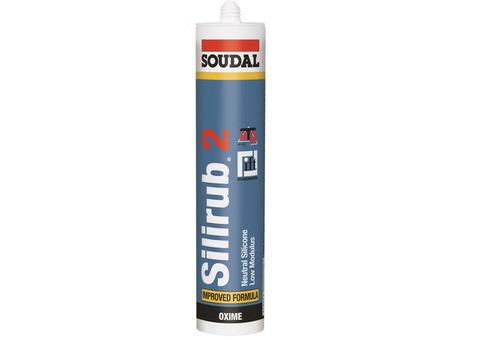 Герметик силиконовый Soudal Silirub 2 нейтральный бесцветный 300 мл