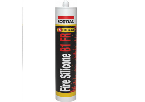 Герметик огнестойкий силиконовый Soudal FireSilicone В1 белый 300 мл