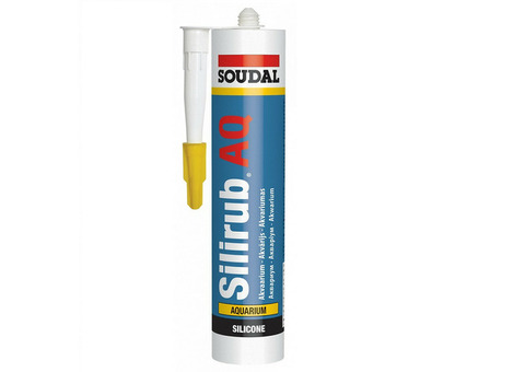 Герметик силиконовый Soudal Silirub AQ для аквариума бесцветный 280 мл