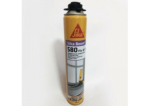 Пена монтажная профессиональная Sika Boom-580 Fix&Fill, летняя, 750 мл