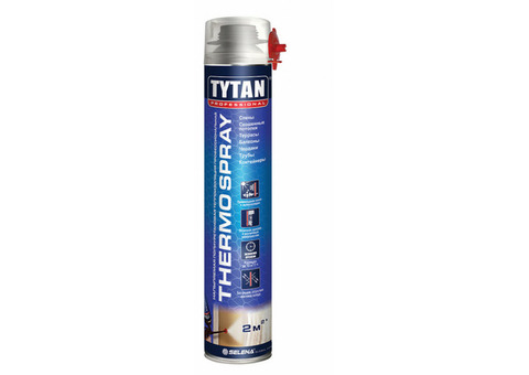 Профессиональная напыляемая теплоизоляция Tytan Professional thermospray полиуретановая 870 мл