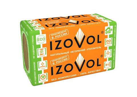 Теплоизоляция Izovol Ф-120 1000x600х80 мм 3 плиты в упаковке