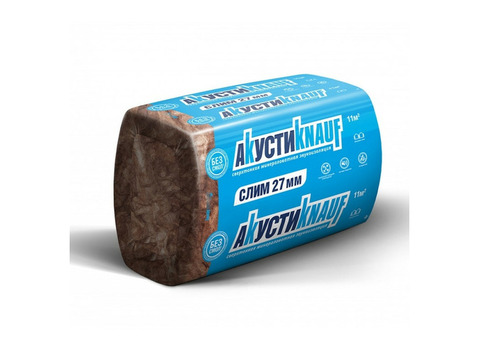 Теплоизоляция Knauf Insulation АкустиKnauf Слим 920х600х27 мм 20 плит в упаковке