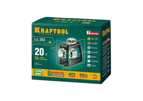 Нивелир лазерный Kraftool LL 3D 34641