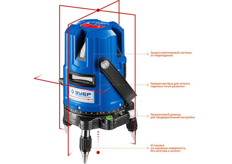 Нивелир лазерный Зубр Профессионал Крест-55 34904
