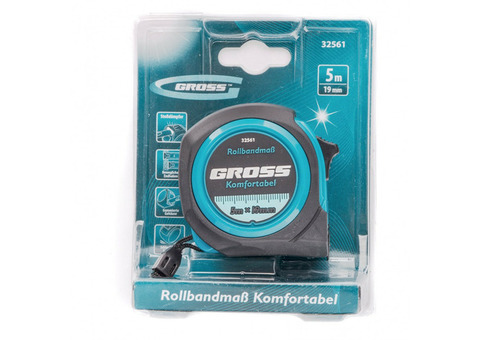 Рулетка Gross Komfortabel 32561 5 м 19 мм