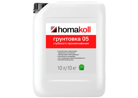 Грунтовка глубокого проникновения Homakoll 05 10 л