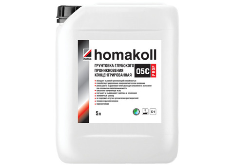 Грунтовка глубокого проникновения Homakoll 05C Prof 5 л