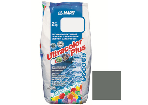 Затирка Mapei Ultracolor Plus 113 темно-серая 2 кг