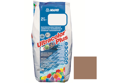 Затирка Mapei Ultracolor Plus 142 коричневая 2 кг