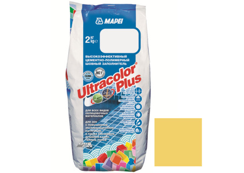 Затирка Mapei Ultracolor Plus 150 желтая 2 кг