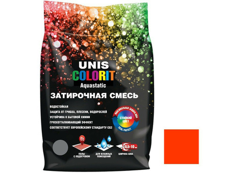 Затирка для швов Unis Colorit красная 2 кг