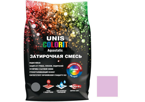 Затирка для швов Unis Colorit лиловая 2 кг