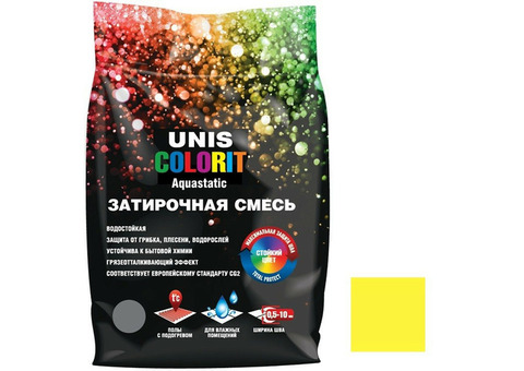 Затирка для швов Unis Colorit лимонная 2 кг