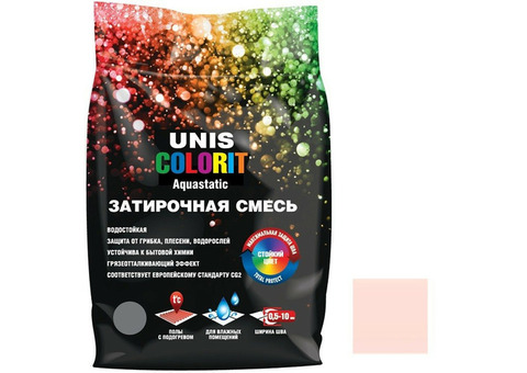 Затирка для швов Unis Colorit розовая 2 кг