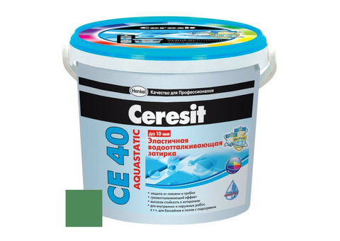 Затирка цементная Ceresit CE 40 Aquastatic Киви 2 кг