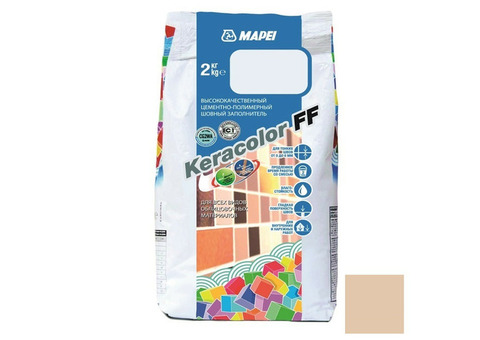 Затирка цементная Mapei Keracolor FF №132 бежевая 2 кг