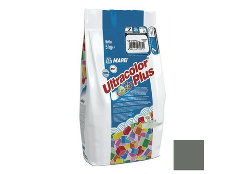 Затирка цементная Mapei Ultracolor Plus №113 темно-серая 5 кг