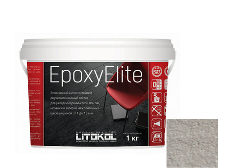 Затирка эпоксидная для швов Litokol Epoxyelite E.03 жемчужно-серая 1 кг