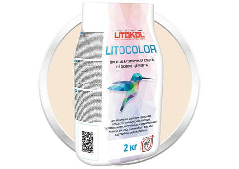 Смесь затирочная цементная для швов Litokol Litocolor L.20 Жасмин 2 кг