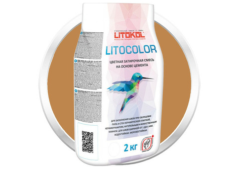 Смесь затирочная цементная для швов Litokol Litocolor L.25 коричневая 2 кг