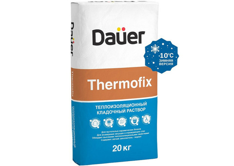 Раствор кладочный теплоизоляционный Dauer Thermofix Зима 20 кг