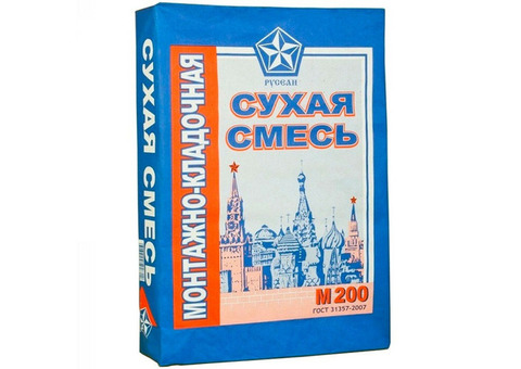 Сухая смесь Русеан М-200 монтажно-кладочная 40 кг