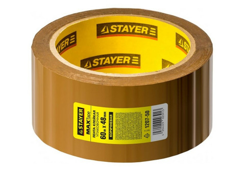 Лента клейкая Stayer Master 1207-50 48мм х 60м коричневая